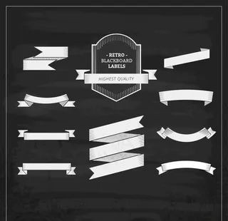 复古黑板标签图片