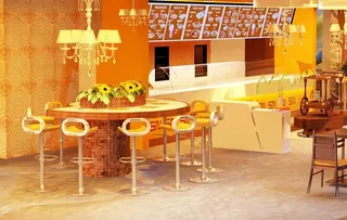 快餐店效果图图片