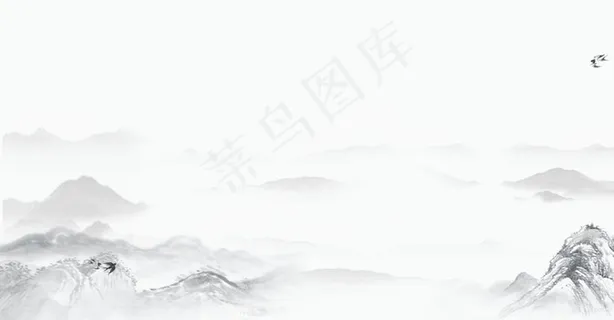 中国风山水水墨画古风国画展板图片 中国风山水水墨画古风国画展板图片