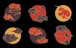 中国风 云纹 花纹  图片