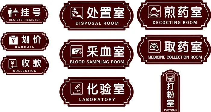中医院门牌图片cdr矢量模版下载