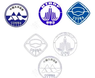 蛟龙号标贴 雕刻路径图片