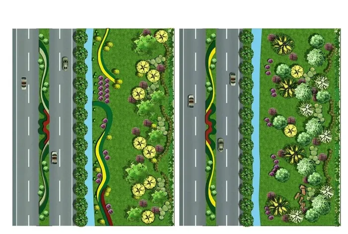 道路绿化平面图图片(4283x2928)psd模版下载