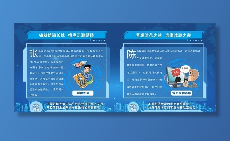 防诈骗展板图片