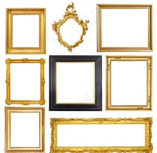 金属相框边框素材图片