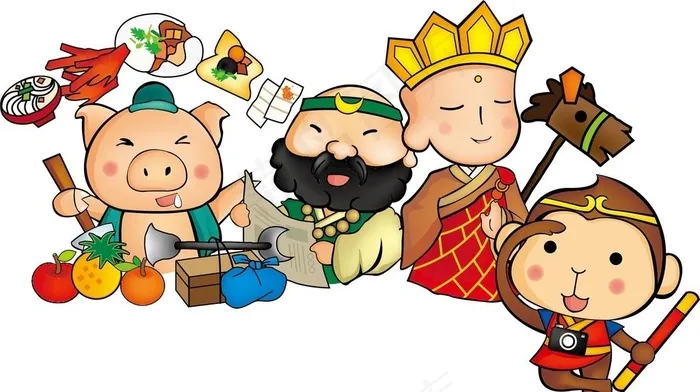 西游记图片ai矢量模版下载