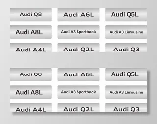 奥迪车铭牌  车头牌图片