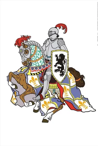 骑士战马盔甲矢量图下载图片