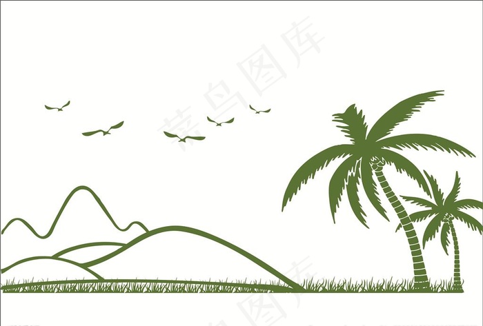 海边矢量素材图片