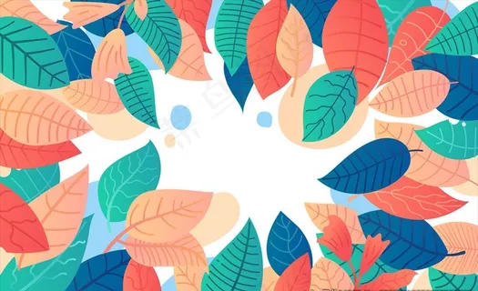 叶子背景底纹图片