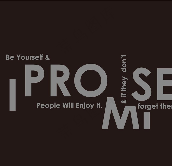 字母英文设计 图文结合 排版图片