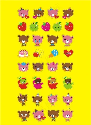 卡通动物图案图片