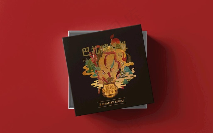 礼品盒样机图片(3000x2008)psd模版下载