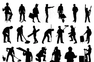 工作人员劳动图图片