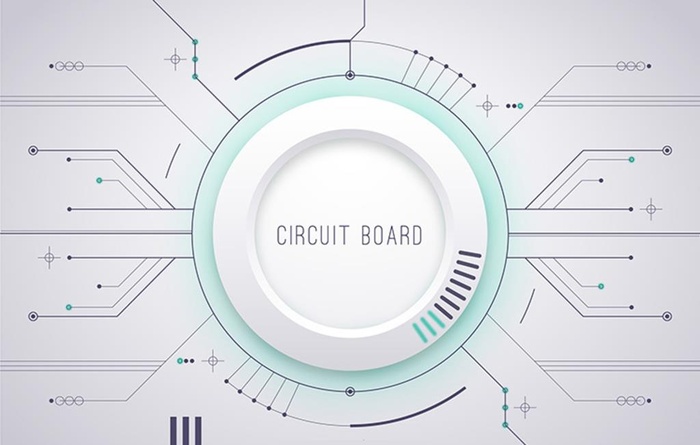 抽象电路板背景矢量图片