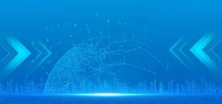 科技城市蓝色背景图片