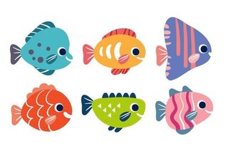 矢量卡通鱼图片