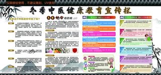 冬季中医健康教育宣传栏图片