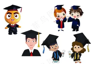 博士卡通矢量图图片