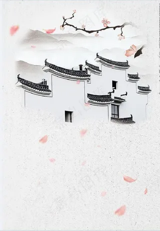 江南水乡背景图片