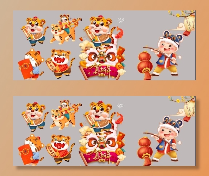 卡通老虎图片