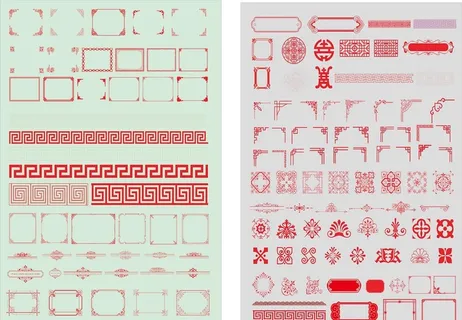 各种边框  边角图片