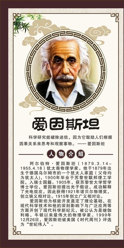 名人简介图片cdr矢量模版下载