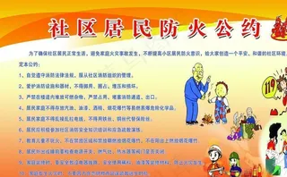 社区居民防火公约图片
