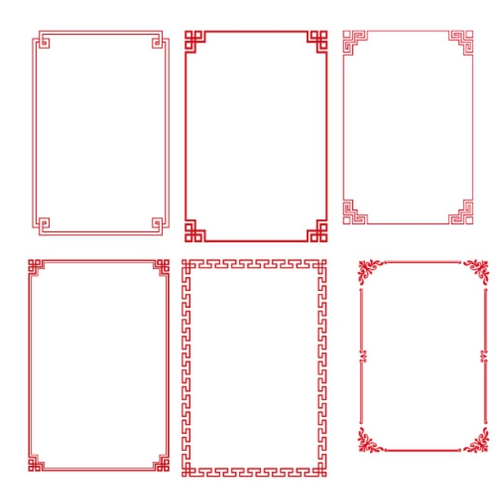中式边框 图片