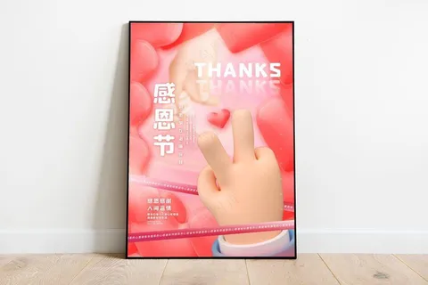 感恩节海报图片