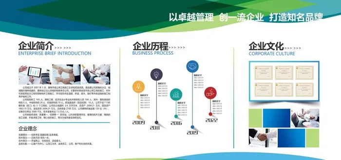 企业文化展板图片(5200x3200)psd模版下载