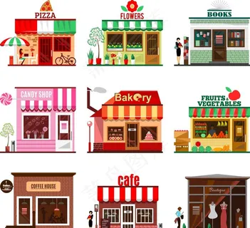 卡通商店图片