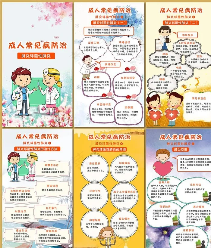 肺炎球菌性肺炎画册图片(0*0像素())cdr矢量模版下载