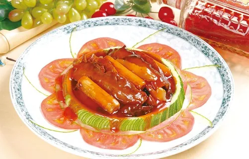 金葱烧黄玉参图片