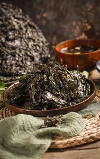 紫菜配菜食材背景海报素材图片