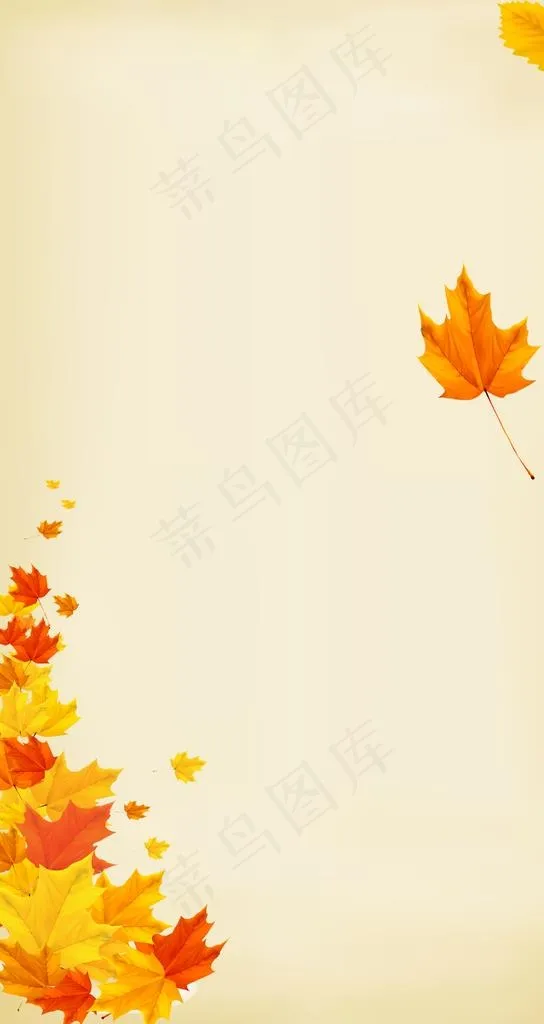 秋天图片psd模版下载