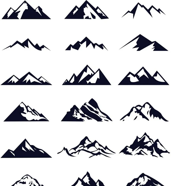 矢量山图片cdr矢量模版下载