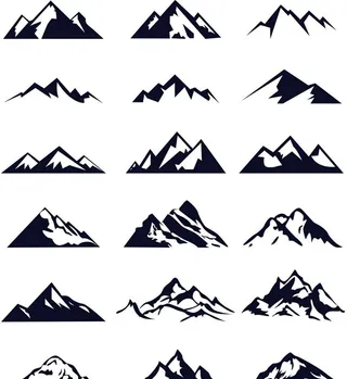 矢量山图片