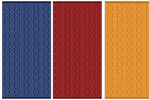 毛衣格提花毛巾图片