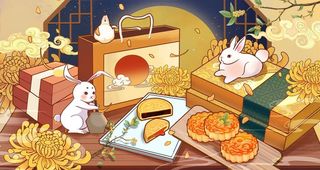 中秋节插画          图片