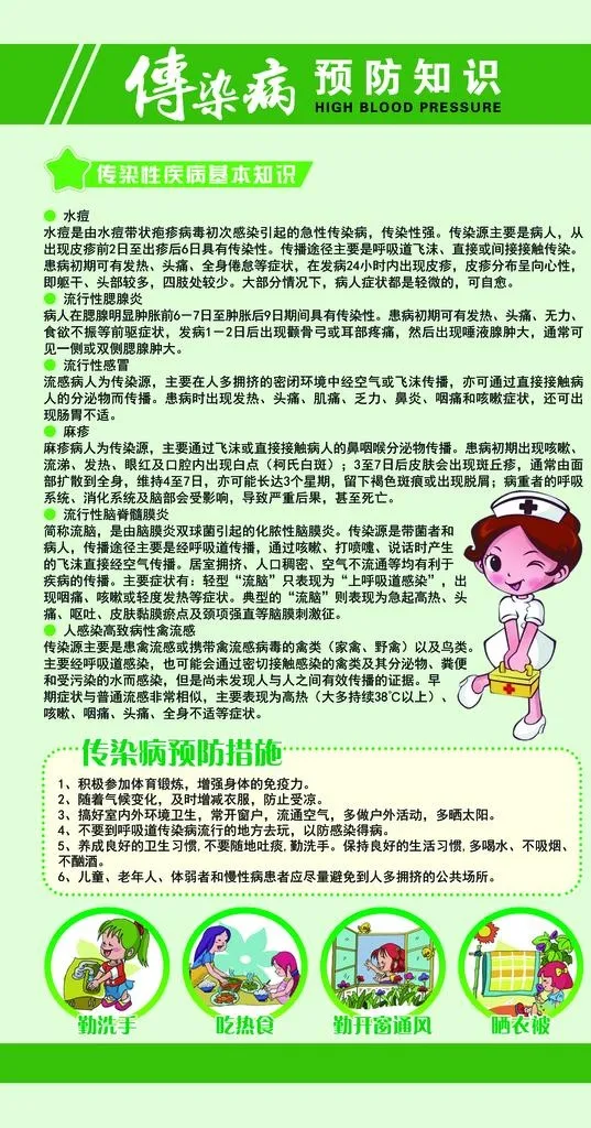 传染病预防知识公益宣传海报素材图片(1969x3543)psd模版下载