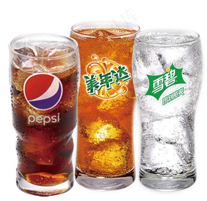 雪碧可乐美年达图片psd模版下载