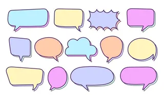 矢量对话框图片