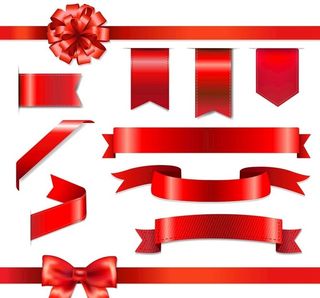 丝带蝴蝶结矢量图片