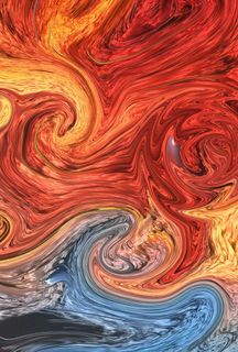 红烧云天空梵高纹理背景图片