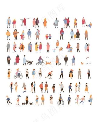 可爱小人插画图片