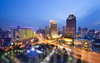 楼盘灯光城市夜景高清图图片