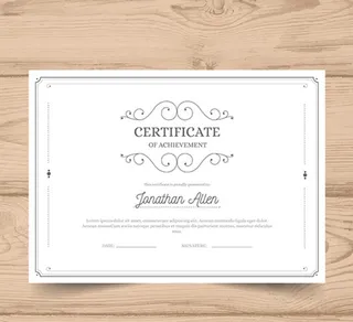 欧式花纹高档证书图片