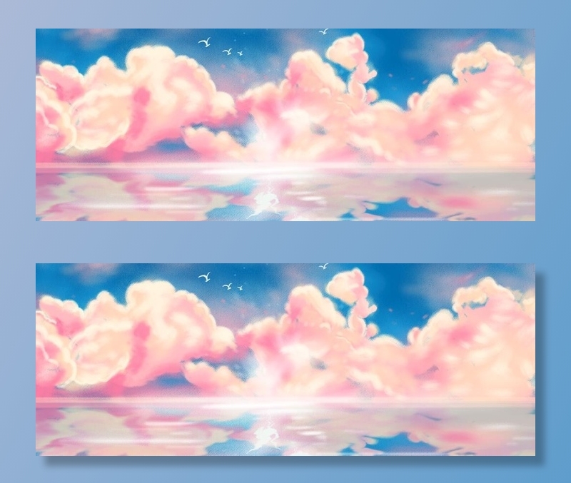 创意手绘天空图片(1920x800)psd模版下载