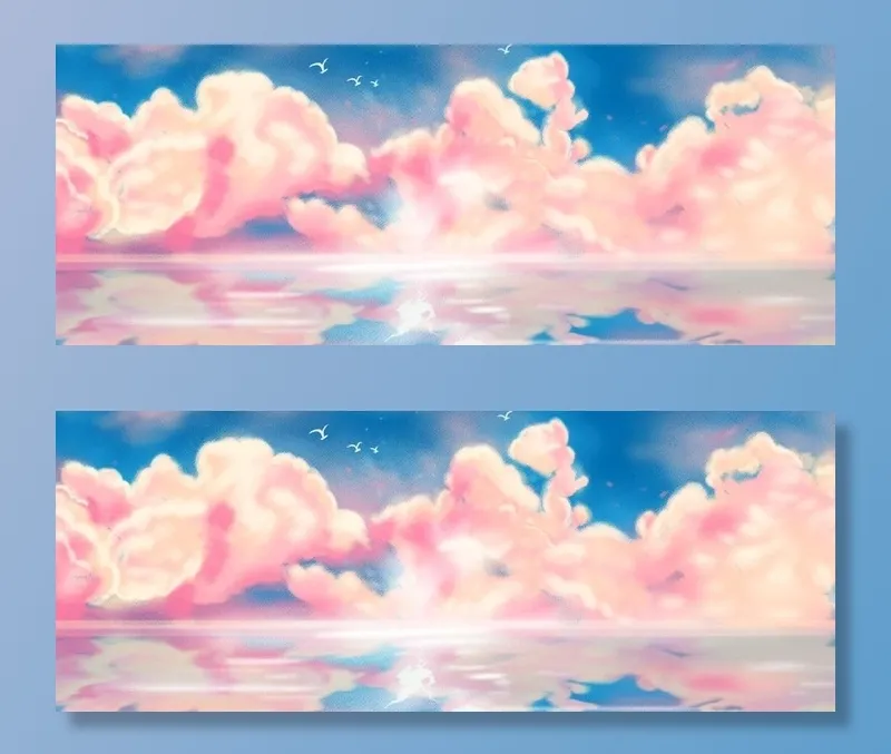 创意手绘天空图片(1920x800)psd模版下载